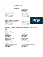 Grade 1 Scales Check List