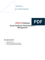 Oracle DBA Training Course Curriculam - Lightning Minds