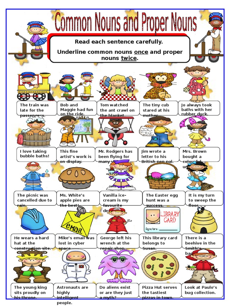 Common and Proper Nouns PDF