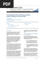 A Comparative Study of Moving Averages: Simple, Weighted and Exponential