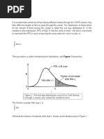 Theory: Figure 1: The Exit Age Distribution Curve E For Fluid Flowing Through A Vessel Also Called The Residence Time