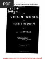 The Violin Music of Beethoven (1902)