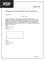 Analog To Digital Conversion Lab Solution