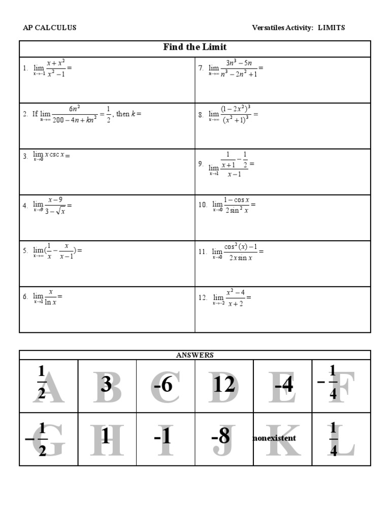 Versatiles Limits | PDF | Teaching Methods & Materials