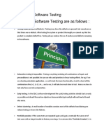 Principles of Software Testing