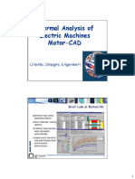 Thermal Analysis and Design Optimization of Electric Machines Using Motor-CAD