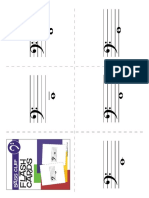 Bass clef flash cards