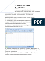 Membuat Form Isian Data Sederhana Di