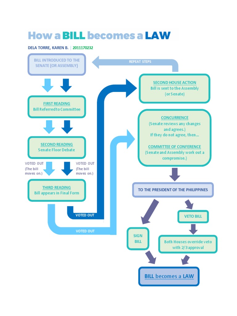 Legislative Process Flowchart Guide | PDF | Law