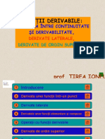 Functii Derivabile Legatura Intre Continuitate Si Derivabilitate Derivate Laterale Derivate de Ordin Superior (1)