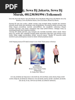 Download Sewa Dj Sewa Dj Jakarta Sewa Dj Murah 081230301994 Telkomsel by Disk Jockey SN302648325 doc pdf