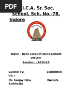 Download Computer science class 12 Project by nitesh gupta SN302651870 doc pdf