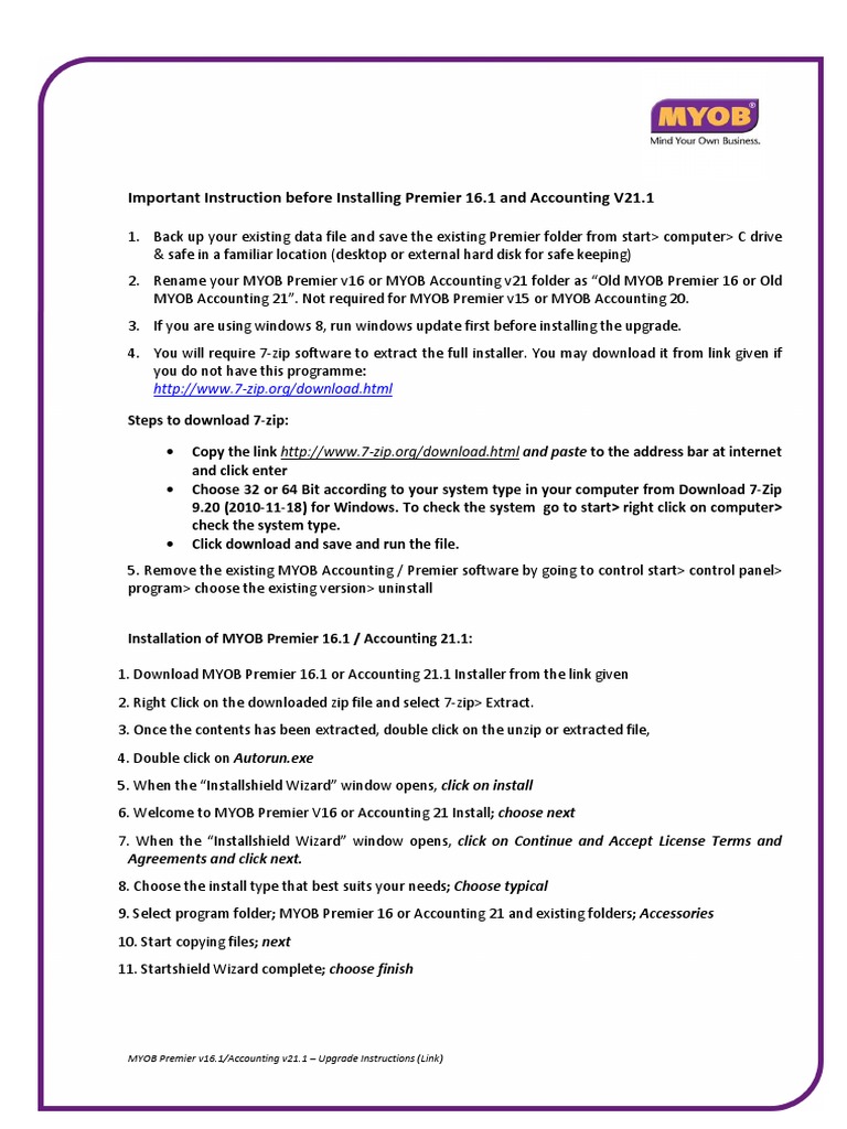 Download Myob Premier