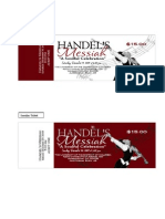 Handel's Messiah Ticket