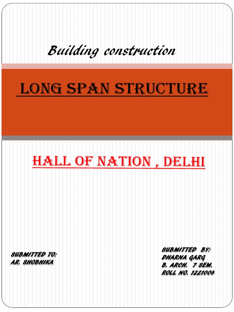 Long Span Structure Case Study: Hall of Nations | PDF | Precast ...