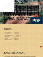 Analisis Daerah Potensi Longsor Di Jawa Barat