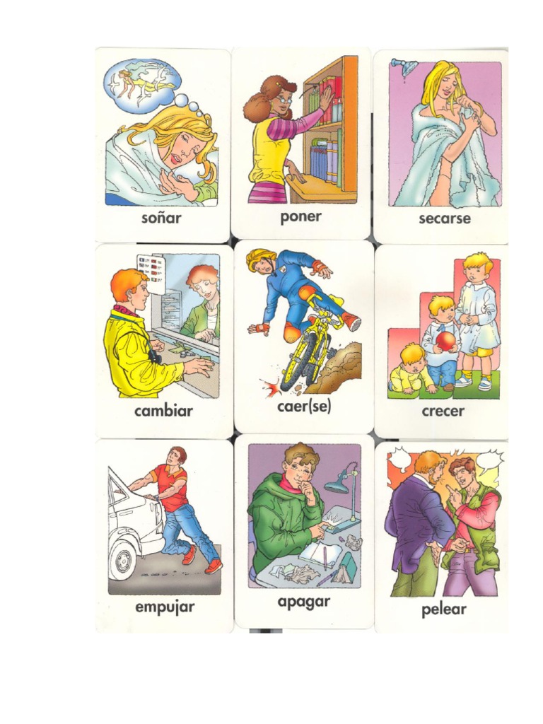 Verbos Para Conjugar (Tarjetas)