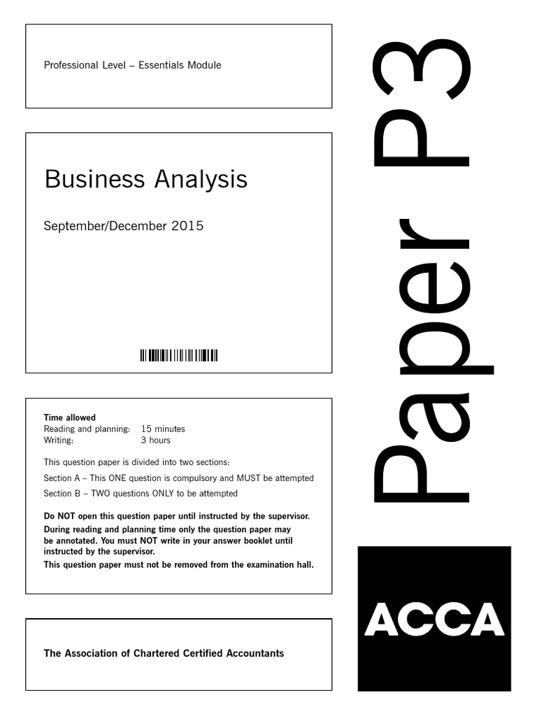 Acca p3 revision notes essay image