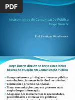 Instrumentos de Comunicação Pública