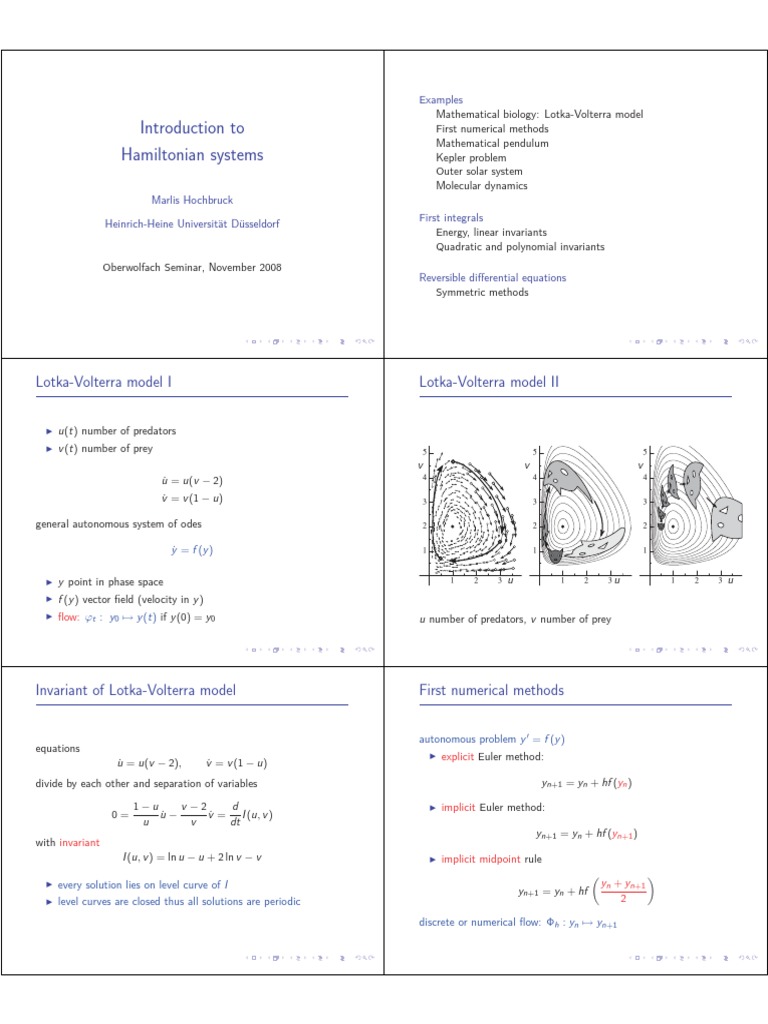 Introduction to Hamiltonian Systems | PDF | Hamiltonian Mechanics ...
