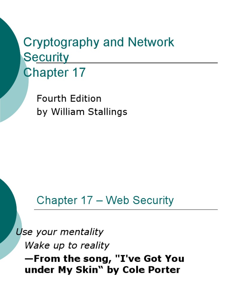Cryptography and Network Security: Fourth Edition by William Stallings ...