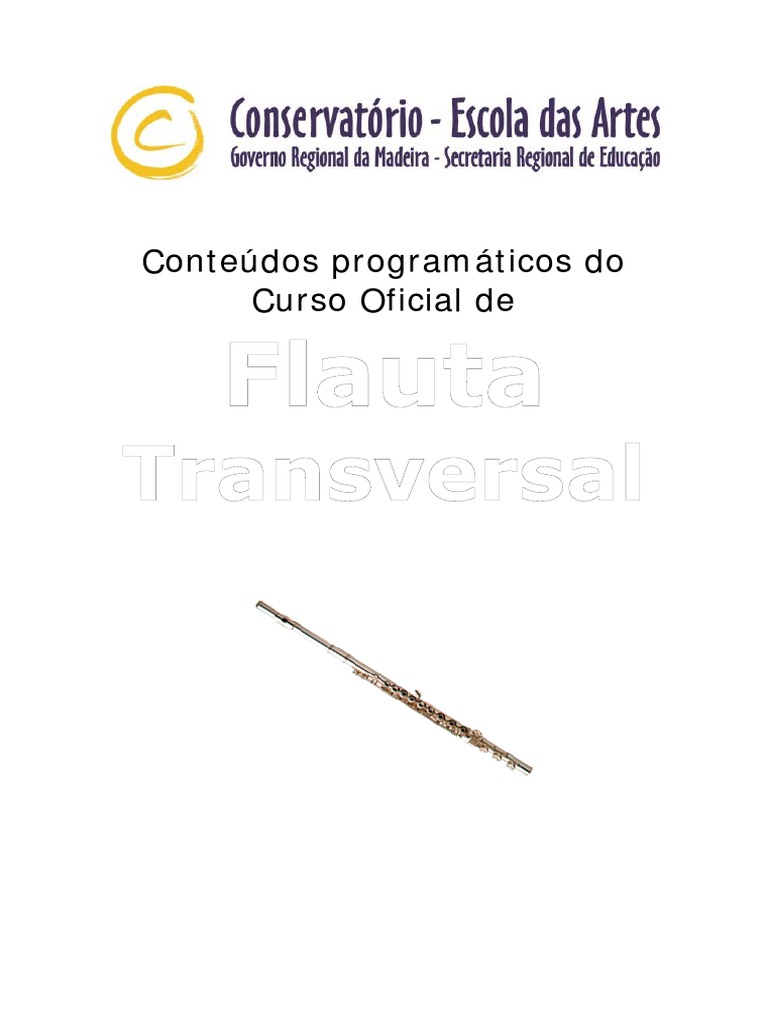 Programa De Flauta Transversal Pdf Johann Sebastian Bach Escala