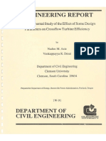 An Experimental Study in Design of Cross Flow Turbines - 52 PG