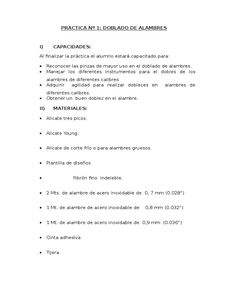 Basic Wire Bending Techniques PDF Science Ingeniería