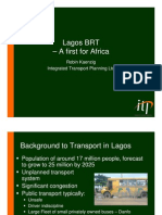 Lagos BRT - A First For Africa - Robin Kaenzig