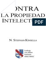 Contra La Propiedad Intelectual - N. STEPHAN KINSELLA