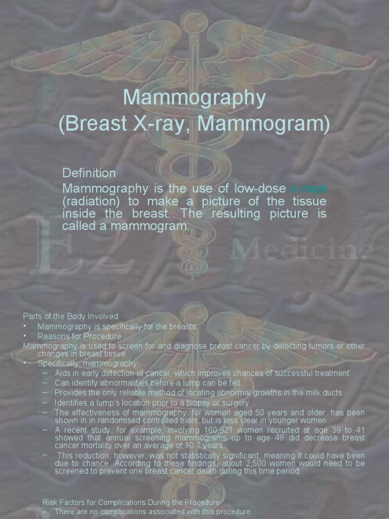 Mammography: Breast Cancer Screening Guide | PDF