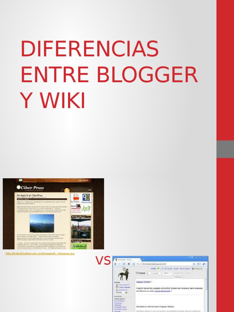 Diferencias Entre Blogger y Wiki | PDF