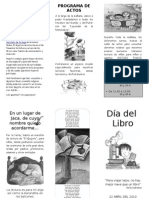 Programa Día Del Libro