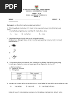 Ujian Bulan Mac Sains Tahun 3