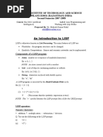 Lab 6 Lisp Programming and Working With Lisp Studio