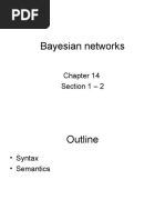 Bayesian Networks: Section 1 - 2