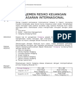 Manajemen Resiko Keuangan Pemasaran Internasional