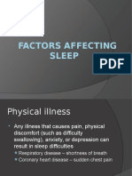 Factors Affecting Sleep