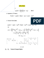 Numerical - Splines