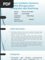 Download Aplikasi InfoKelas Berbasis Web Menggunakan CodeIgniter Dan Bootstrap by Ronny Armeilla SN302803125 doc pdf