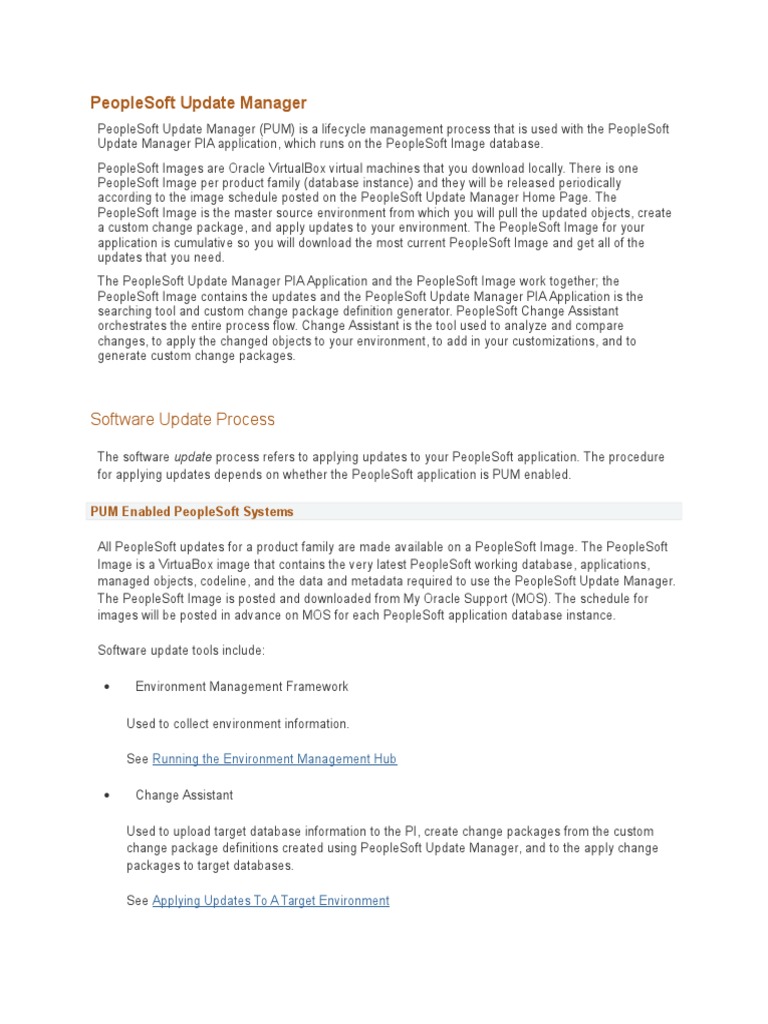 Peoplesoft Update Manager Pdf Command Line Interface Web Server