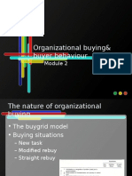 Organizational Buying& Buyer Behaviour