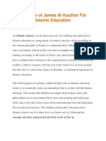 The Role of Jamea Al Kauthar for Islamic Education