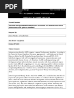 occt 643 cat paper-does music therapy intervention help improve socialization and communication skills in children with autism spectrum disorders  1 