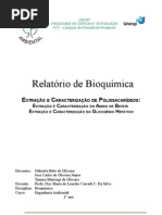 EXTRAÇÃO E CARACTERIZAÇÃO DE POLISSACARÍDEOS