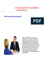 Top 20 Web Services Interview Questions and Answers: Tell Me About Yourself?