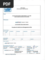Procedure for Red Correx Management at Site