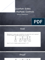 Quantum Gates With Multiple Controls: Andreas Klappenecker