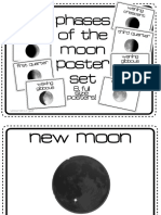 Phases of The Moon Poster Set: 8 Full Size Posters!