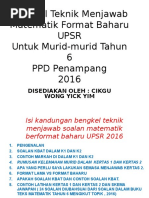 Download Teknik Menjawab Matematik UPSR 2016  by Yim Cecilia SN302876972 doc pdf